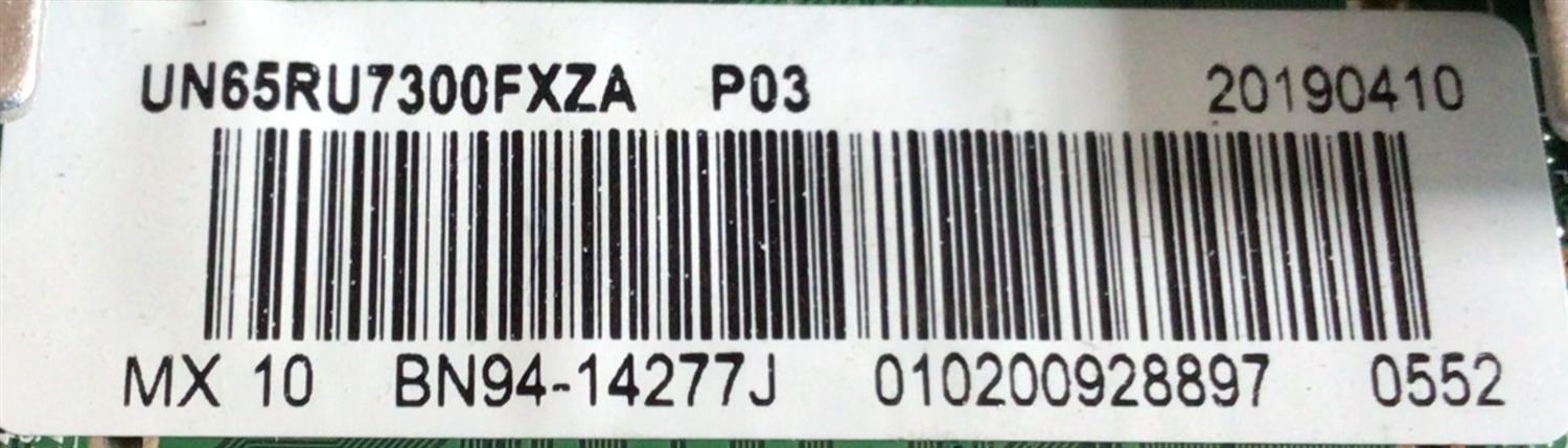 KIT DE TARJETAS PARA TV SAMSUNG MAIN BN94-14277J / BN41-02703A / BN97-15719D / FUENTE BN4400932S / AM5RM3D0024 / PANEL CY-CN065HGLV2H / MODELO UN65RU730DFXZA FA01 / UN65RU7300FXZA FA01 - Imagen 2